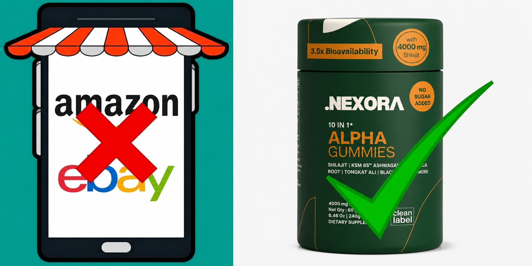 Comparison of marketplace listings vs verified product